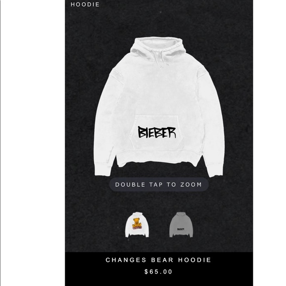 Justin Bieber Changes Bear Hoodie - Picture 2 of 5